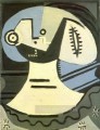 Femme a la collerette 1938 Cubismo